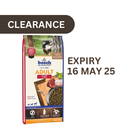 Clearance bosch HPC Adult Lamb & Rice 15kg